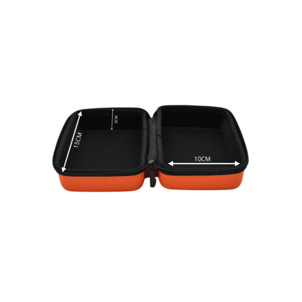 Boite de rangement coquée couleur orange 